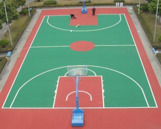 啟東籃球場硅pu材料